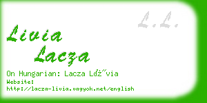 livia lacza business card